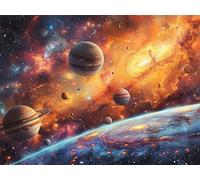 Planet Diamond Art Earth Diamond Painting, 5D Full Round Drill Mosaic Gem/Crystal Art Cross Stitch Dots Embroidery Kit for Adults Kids, DIY Arts and Crafts for Adults, Home Decor 23 x 18 Inch 796z-s