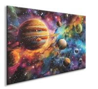 Planet Diamond Art Kits for Adults, Starry Sky 5D Diamond Painting Kits, Diamonds Cross Stitch Crystal Craft Paintin Picture Kit Mosaic Kits for Adults Gem Art Paintings for Home Wall Decor, 50x70CM