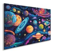 Planet Diamond Art Painting Kit, Fantasy Diamond Painting Crystal Art Kits Adults Large XXL 20x30CM, Round Full Drill Diamond Dots Crystal Art Mosaic Kits for Adults, Bedroom Decor, Gifts for Women,