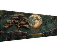 Planet Diamond Art Tree Diamond Painting Kits Adults, DIY Full Drill Cross Stitch Kits for Adults, Crystal Art Kit for Home Wall Decor, Creative Hobby Gift & Stress Relief, 40x90cm 16x36 Inch Y1-319