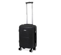Planet Direct Hard Shell Lightweight 3-Digit Lock 4 Wheel Travel Suitcase 51x35x23cm in Black | Size: 51 x 35 x 23 cm Planet Direct Black 51 x 35 x 23 cm