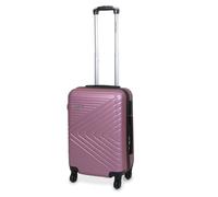 Planet Direct Modern Hard Shell Suitcase with 3-Digit Lock (55x36x23cm) in Pink | Size: 55 x 36 x 23 cm Planet Direct Pink 55 x 36 x 23 cm