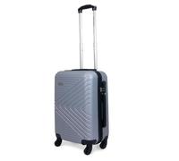Planet Direct Modern Hard Shell Suitcase with 3-Digit Lock (55x36x23cm) in Silver | Size: 55 x 36 x 23 cm Planet Direct Silver 55 x 36 x 23 cm
