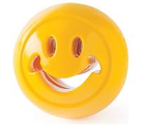 Planet Dog Orbee-Tuff Nooks Yellow Smiley Face Treat-Dispensing Dog Toy