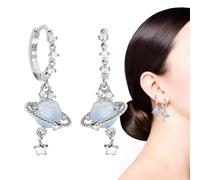 Planet Earrings | Dangle Earrings for Women,Alloy Planet Star Stud Saturn Dangle Drop for Women Girls Jewelry for Girls Teens