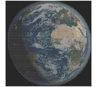 Planet Earth Cross Stitch Pattern Only