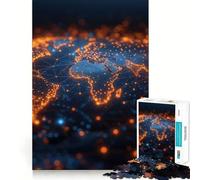Planet Earth from Space 1000 Piece Jigsaw Puzzle for Teenagers Strengthen Recall Peaceful Fun Quality Edge (50x75cm)