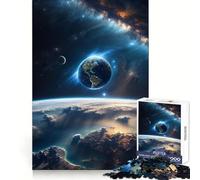Planet Earth from Space 1000 Pieces Jigsaw Puzzles for Adults Fine Logic Toy Leisure Time Neat Edge Art Collectible (38x26cm)