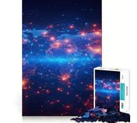 Planet Earth from Space 1000 Pieces Jigsaw Puzzles for Adults Improve Memory Peaceful Fun Sharp Edge (38x26cm)