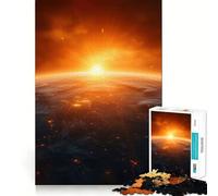 Planet Earth from Space Jigsaw Puzzles 1000 Piece for Adults Smart Reason Toy Casual Fun Smooth Edge Wall Art Decor (38x52cm)
