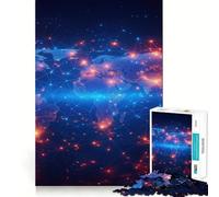 Planet Earth from Space Jigsaw Puzzles 1000 Piece for Teenagers Strong Logic Toy Mental Relax Clear Edge Stylish Gift (38x52cm)