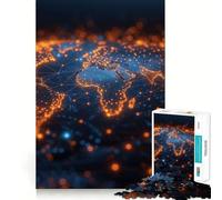 Planet Earth from Space Jigsaw Puzzles for Adults 1000 Piece Strengthen Recall Casual Fun Quality Edge Stylish Gift (38x26cm)
