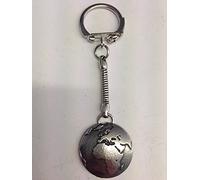 Planet Earth Globe WE-SPEAKR made of fine English Pewter on a snake keyring