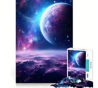 Planet Earth Hard Jigsaw Puzzle for Adults 1000 Pieces Fine Logic Toy Calm Fun Neat Edge Thoughtful Gift (38x26cm)