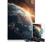 Planet Earth Hard Jigsaw Puzzle for Adults 1000 Pieces Intellect Toy Cozy Time Quality Cut (38x52cm)