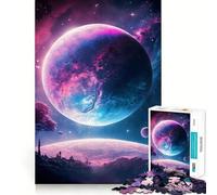 Planet Earth Jigsaw Puzzles for Teenagers 1000 Piece Mind Challenge Toy Relaxing Fun Precise Cut Festive Gift (38x26cm)
