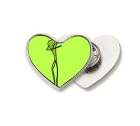 Planet Earth Universe Human Heart Metal Pin Brooch Clip Love