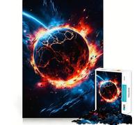 Planet Explodes in Space Jigsaw Puzzles for Adults 1000 Pieces Brain Skill Relaxed Mind Exact Edge Art Collection Piece (38x52cm)