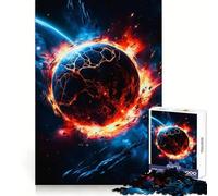 Planet Explodes in Space Jigsaw Puzzles for Teenagers 1000 Piece Mind Challenge Toy Relaxing Fun Precise Cut Festive Gift (38x26cm)