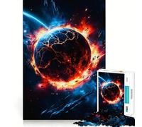 Planet Explodes in Space Jigsaw Puzzles for Teenagers 1000 Piece Mind Challenge Toy Relaxing Fun Precise Cut Festive Gift (38x26cm)