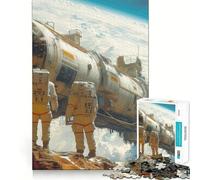 Planet Exploration 1000 Piece Jigsaw Puzzles for Teenagers Memory Boost Home Leisure Image Assembly Lovely Gift (50x75cm)