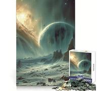 Planet Exploration Jigsaw Puzzle 1000 Piece for Teenagers Strengthen Recall Calm Relax Quality Edge Perfect Present (38x26cm)