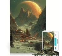Planet Exploration Jigsaw Puzzles for Adults1000 Piece Mind Game Toy Anxiety Relief Neat Cut Art Collectible (38x52cm)