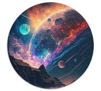 Planet Explosion JigsawPuzzle 1000 Pieces for Adults 1000Pc Adults Round Jigsaw Puzzle Educational Toy for Teenagers, Home Office Decor (Size 67.5x67.5cm)