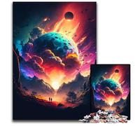 Planet Explosion Puzzles for 1000 Piece Jigsaw Puzzles Interactive Family Game, Brain Challenge, Educational Toy 50x75CM/19.68x29.52inch