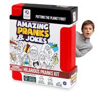 Planet First Amazing Pranks & Jokes Kit - Fun Collection of Pranks and Jokes - Pranks Kit with The Classic Bone Cruncher, Stretchy Tongue for Boys and Girls for 8 Year Olds +