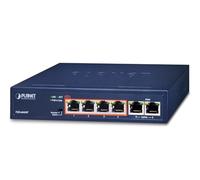Planet FSD-604HP Network Switch - 6-Port 10/100BASE-TX PoE+ 63W Unmanaged