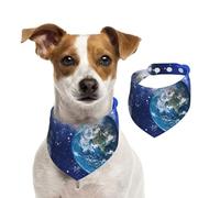 Planet Galaxy Print Christmas Pet Scarf Cotton Soft Comfortable Stylish For Dogs Cats Wear Winter Gift