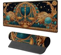 Planet Gaming Mouse Mat 1000x500x3mm, Mouse Pad Large Starry Sky, Desk Mat with Stitched Edge, Mousepad with Non-Slip Rubber Base, Office Accessories, Keyboard Pad, for Gaming, Desk Office, O-3702