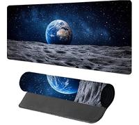 Planet Gaming Mouse Mat 800x400x3mm, Mouse Pad Large Starry Sky, Desk Mat with Stitched Edge, Mousepad with Non-Slip Rubber Base, Office Accessories, Keyboard Pad, for Gaming, Desk Office, N-6446