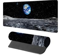 Planet Gaming Mouse Mat 800x400x3mm, Mouse Pad Large Starry Sky, Desk Mat with Stitched Edge, Mousepad with Non-Slip Rubber Base, Office Accessories, Keyboard Pad, for Gaming, Desk Office, 3-4586
