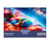 Planet Girl 1000 Pieces Jigsaws for Adults Art Colorful DIY Craft Birthday Gifts for Women And Man Challenge High Difficulty 38x26cm/1000pcs