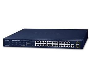 Planet GS-4210-24T2S Network Switch Managed L2 Gigabit Ethernet (10/100/1000) Black 1U - Network Switches (Granted, L2, Gigabit Ethernet (10/100/1000), 1U)