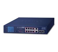 Planet Networking & Communication Network Switch GSD-1222VHP Unmanaged 10G PoE Black 1U