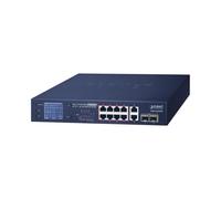 Planet GSD-1222VHP network switch No managed 10G Ethernet (100/1000/10000) Black 1U Power over Ethernet (PoE)