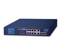 Planet GSD-1222VHP network switch No managed 10G Ethernet (100/1000/10000) Black 1U Power over Ethernet (PoE)