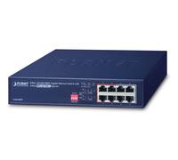 PLANET GSD-804P Unmanaged Gigabit Ethernet (10/100/1000) Power over Ethernet (PoE) 1U Blue