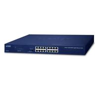 PLANET GSW-1601 Unmanaged Gigabit Ethernet (10/100/1000) 1U Blue