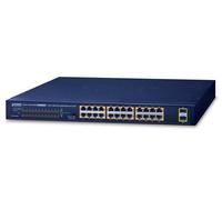 PLANET GSW-2620HP network switch Unmanaged 10G Ethernet (100/1000/10000) Power over Ethernet (PoE) 1U Blue