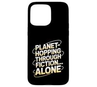 Planet-Hopping Through Fiction Alone Astronomy Book Lover Case for iPhone 15 Pro Max