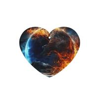Planet Ice and Fire Car Air Fresheners Cards 4 Pcs Long Lasting Car Fresheners Gifts for Men Women Auto Aromatherapy Tablets Hanging Scented Card Rearview Mirror Pendant - Lavender Scent