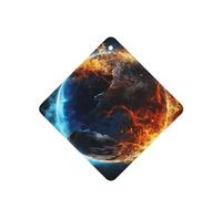 Planet Ice and Fire Car Air Fresheners Cards 4 Pcs Long Lasting Car Fresheners Gifts for Men Women Auto Aromatherapy Tablets Hanging Scented Card Rearview Mirror Pendant