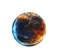 Planet Ice and Fire Car Air Fresheners Cards 4 Pcs Long Lasting Car Fresheners Gifts for Men Women Auto Aromatherapy Tablets Hanging Scented Card Rearview Mirror Pendant - Lavender Scent