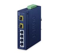 PLANET IFGS-620TF network switch Unmanaged Fast Ethernet (10/100) Blue