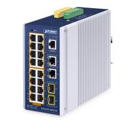 PLANET IP30 Industrial L2/L4 16-Port Managed L2/L4 Gigabit Ethernet (1