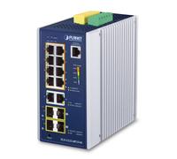PLANET IP30 Industrial L2+/L4 8-Port Managed L2+ Gigabit Ethernet (10/